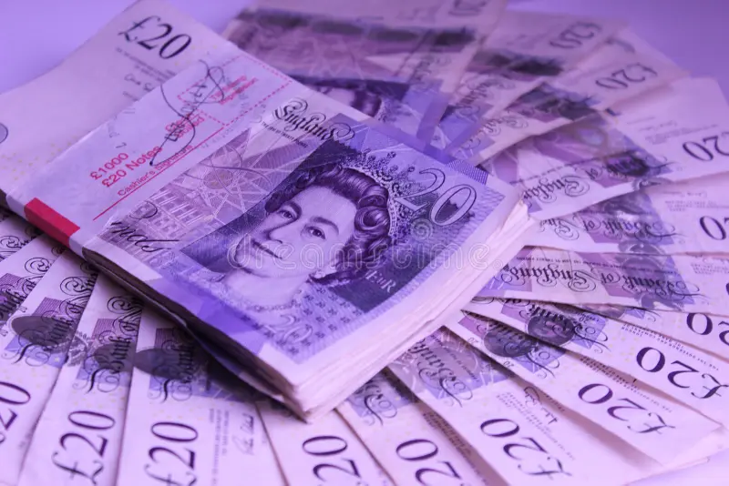 money to spend one thousand pounds table income travel english cash payments pay earn currency tourism scads roll needfull 104702310